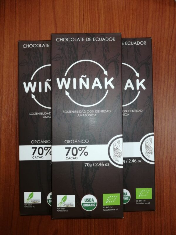 Chocolate orgánico Wiñak 70%