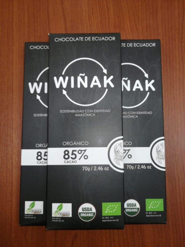 Chocolate orgánico Wiñak 85%