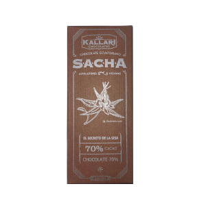 Chocolate orgánico Sacha  - El secreto de la sisa (70%)