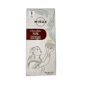Chocolate orgánico con Macambo Wiñak 70%